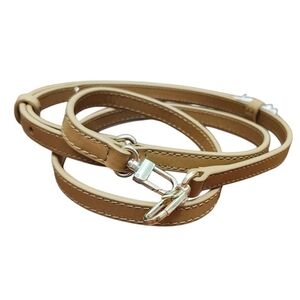 Maje Brown Leather & Metal Purse or Handbags Shoulder bag Straps Women